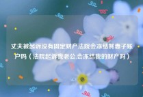 丈夫被起诉没有固定财产法院会冻结其妻子账户吗（法院起诉我老公,会冻结我的财产吗）