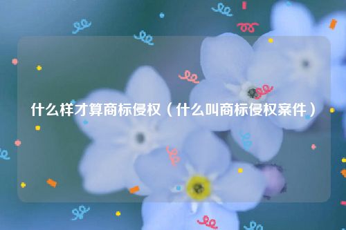 什么样才算商标侵权（什么叫商标侵权案件）