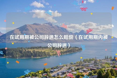 在试用期被公司辞退怎么赔偿（在试用期内被公司辞退）