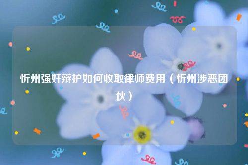 忻州强奸辩护如何收取律师费用（忻州涉恶团伙）