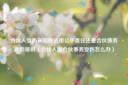 合伙人受伤获赔是适用公平责任还是合伙债务承担原则（合伙人因合伙事务受伤怎么办）