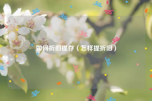 如何折旧提存（怎样提折旧）